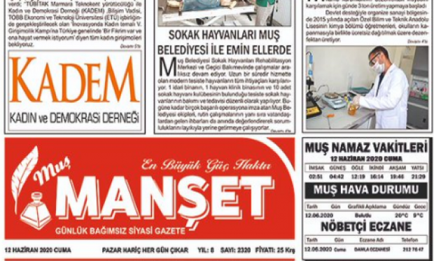 MuÅŸ ManÅŸet Gazetesi